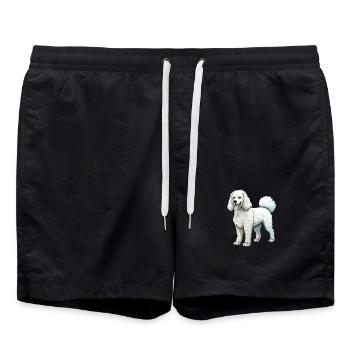Caniche Chien - Short de bain - noir - Devant - AI Model Male 185 light (185cm)