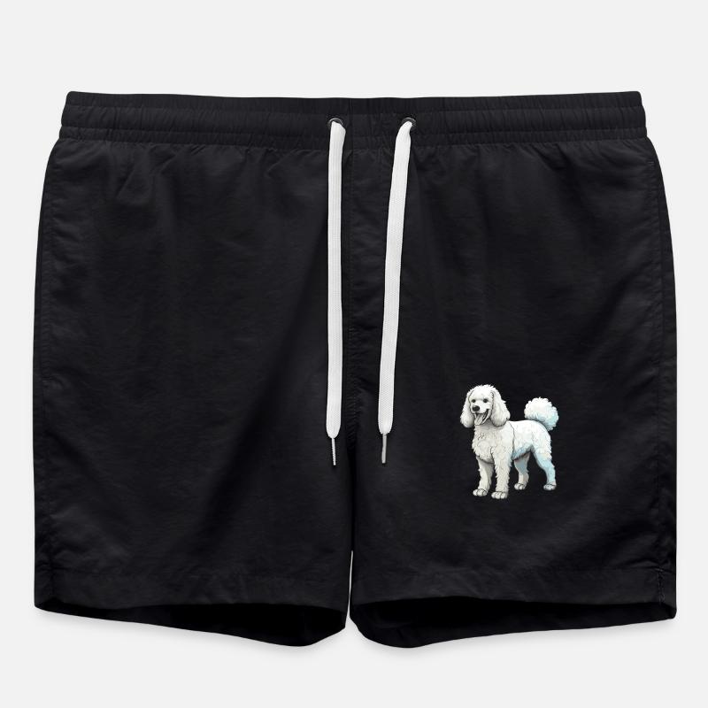 Caniche Chien - Short de bain - noir