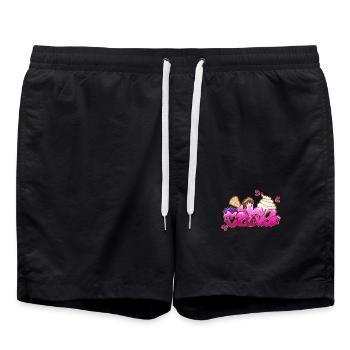 Gâteau signature graffiti - Short de bain - noir - Devant - AI Model Male 185 light (185cm)