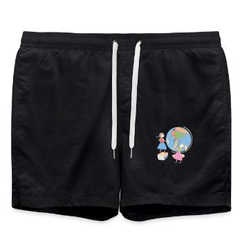 Début d’école - Short de bain - noir - Devant - AI Model Male 185 light (185cm)