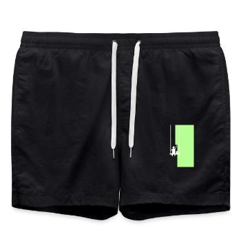Le peintre - Short de bain - noir - Devant - AI Model Male 185 light (185cm)
