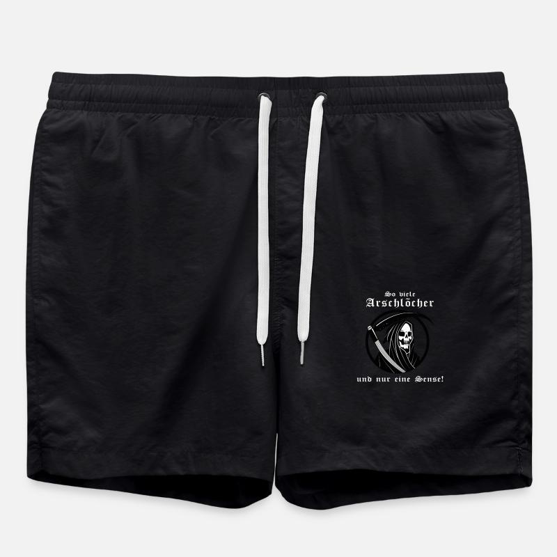 Der Sensenmann - Badeshorts - Schwarz