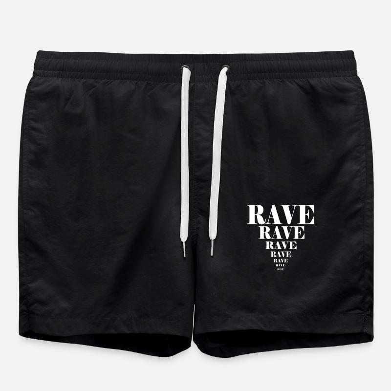 rave rave - Short de bain - noir