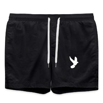 dove - Swim Trunks - black - Front - AI Model Male 185 light (185cm)