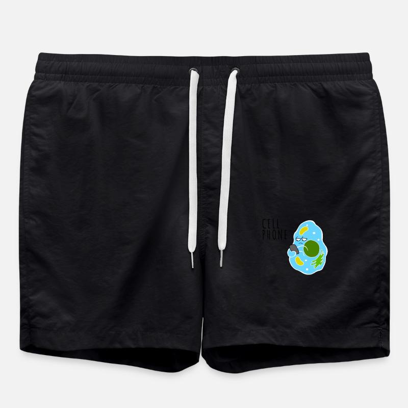 Cell Phone - Swim Trunks - black