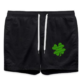 LUCKY (coloured) - Swim Trunks - black - Front - AI Model Male 185 light (185cm)