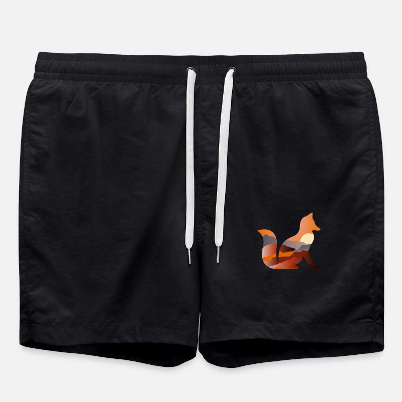 Fuchs - Badeshorts - Schwarz