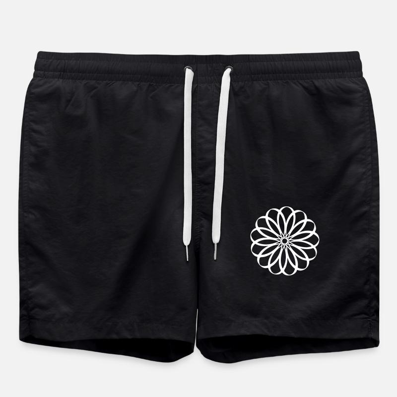 Geometric art - Swim Trunks - black