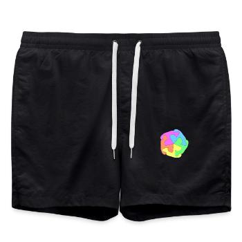mandala buddhismus - Badeshorts - Schwarz - Vorne - AI Model Male 185 light (185cm)