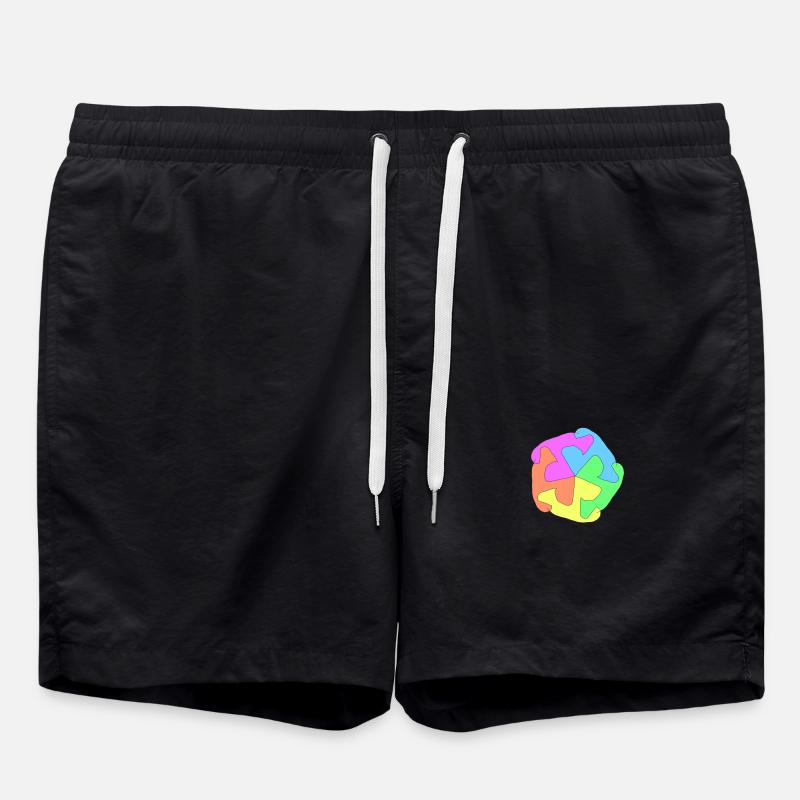 mandala buddhismus - Badeshorts - Schwarz