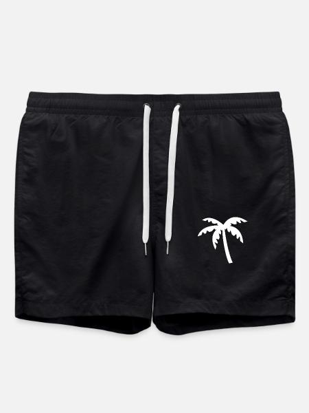 Palme - Badeshorts - Schwarz