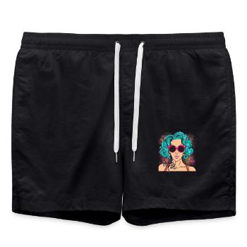 Reste cool - Short de bain - noir - Devant - AI Model Male 185 light (185cm)