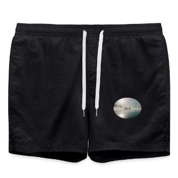 Pêche dans le bateau - Short de bain - noir - Devant - AI Model Male 185 light (185cm)