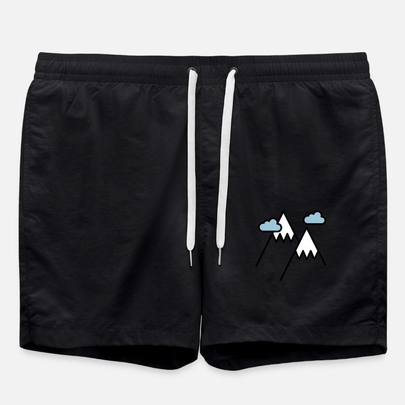 Der Berg ruft - Badeshorts - Schwarz