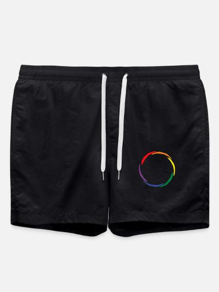Circle symbol homosexuality LGBT - Swim Trunks - black