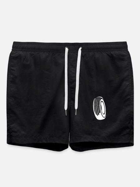 racing - Swim Trunks - black