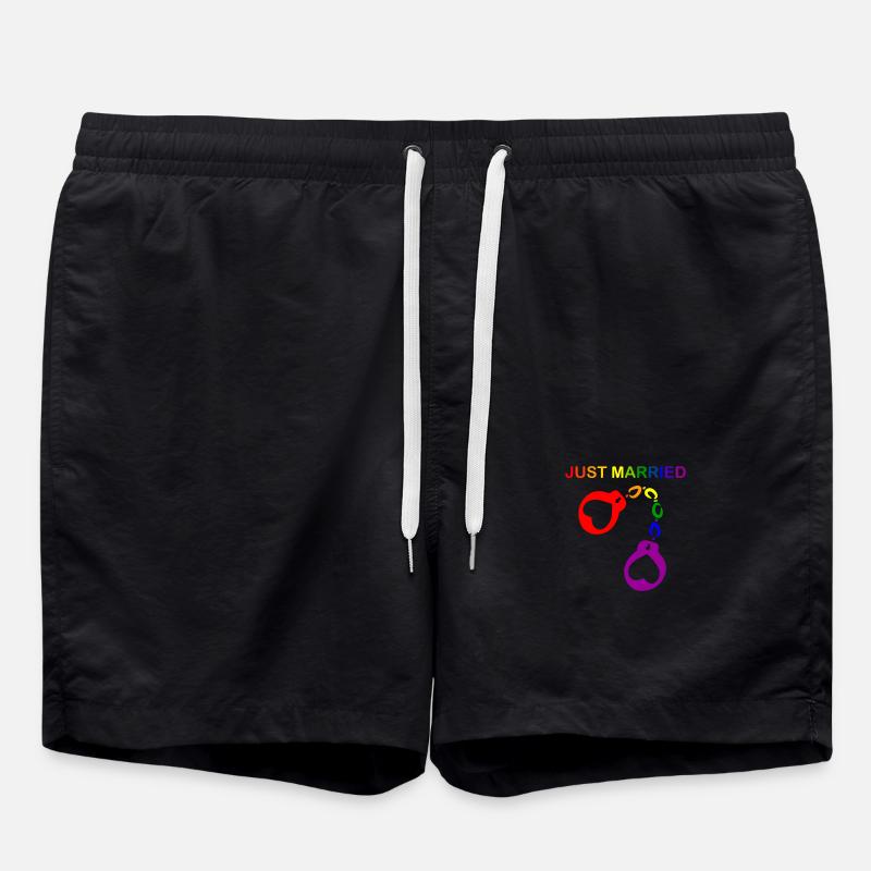Mariage gay récemment marié - Short de bain - noir
