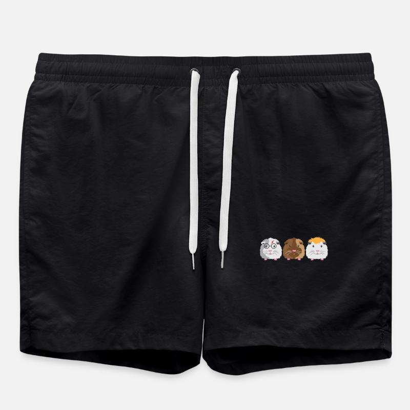 Drei kleine Meerschweinchen - Badeshorts - Schwarz