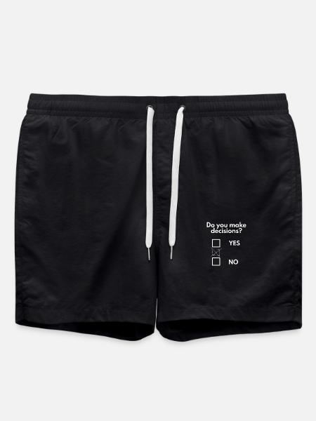 Make decisions - Swim Trunks - black
