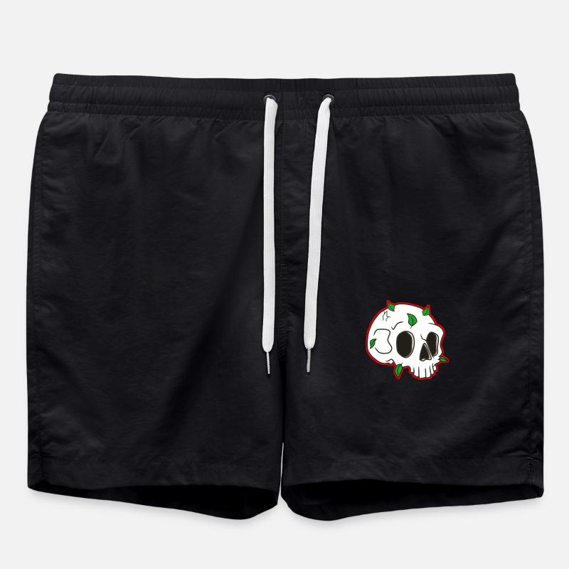 Totenkopf Design - Badeshorts - Schwarz