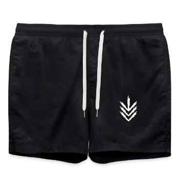 Flèche bas - Short de bain - noir - Devant - AI Model Male 185 light (185cm)