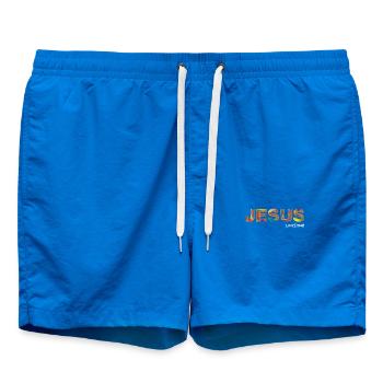 Jesus Loves You - Swim Trunks - cobalt blue - Front