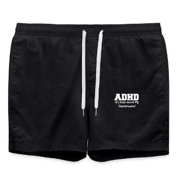 TDAH - Short de bain - noir - Devant - AI Model Male 185 light (185cm)