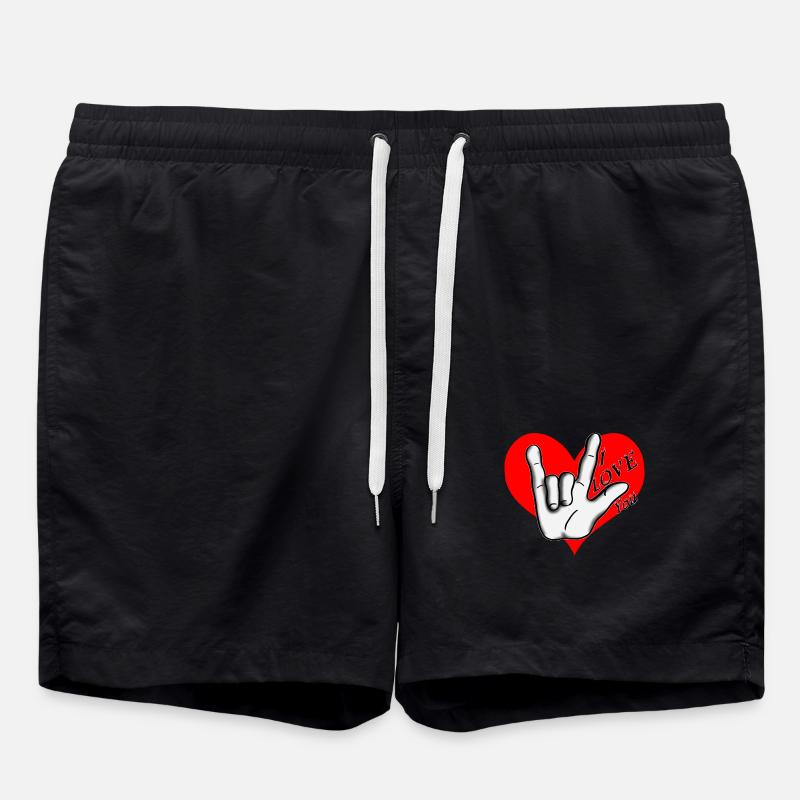 Love Love Rouge - Short de bain - noir