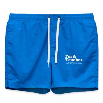 Je suis professeur. - Short de bain - cobalt blue - Devant