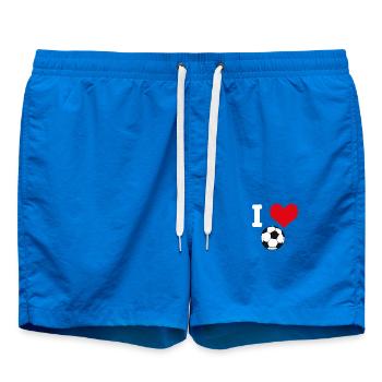 J'adore le soccer - Joueurs de soccer soccer - Short de bain - cobalt blue - Devant
