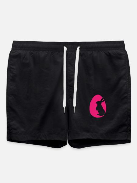 Easter Easter egg Easter bunny - Swim Trunks - black