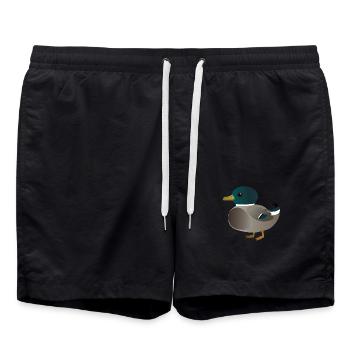 Mignon petit canard - Short de bain - noir - Devant - AI Model Male 185 light (185cm)