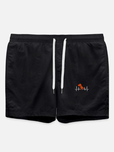 Dino heartbeat - Swim Trunks - black