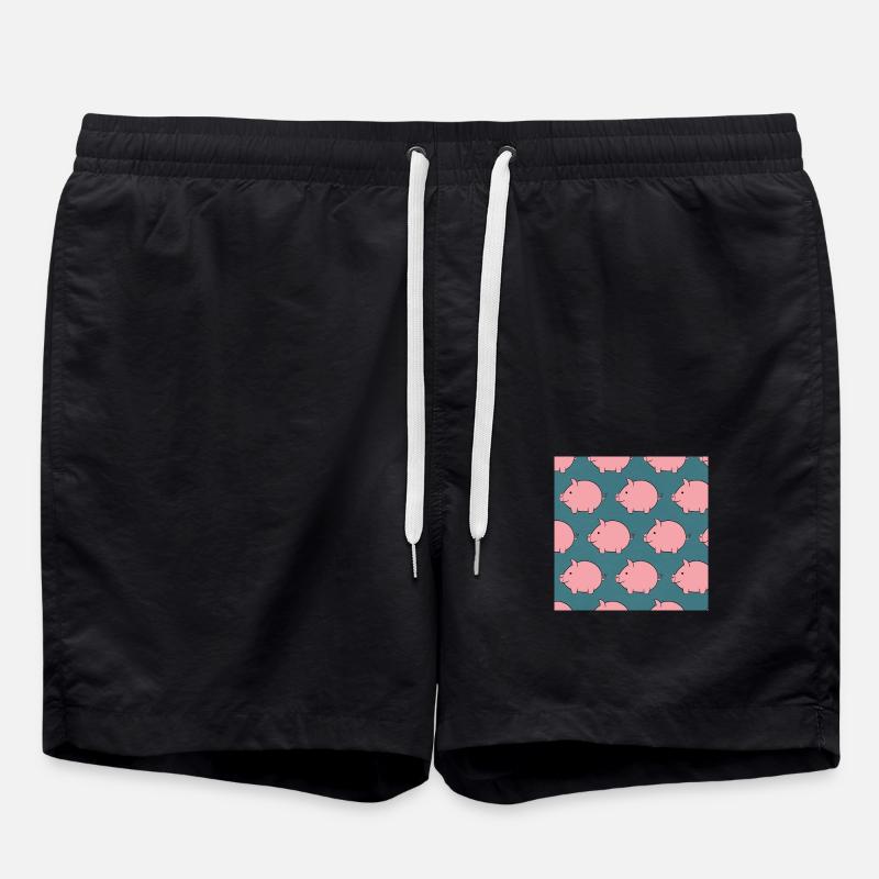 Petits cochons - Short de bain - noir