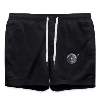 Old school, la qualité n'expire pas - Short de bain - noir - Devant - AI Model Male 185 light (185cm)