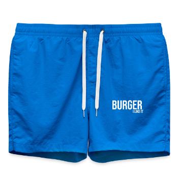 Burger I like fast food - Swim Trunks - cobalt blue - Front