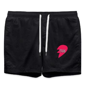 Dream Team Herz - Short de bain - noir - Devant - AI Model Male 185 light (185cm)