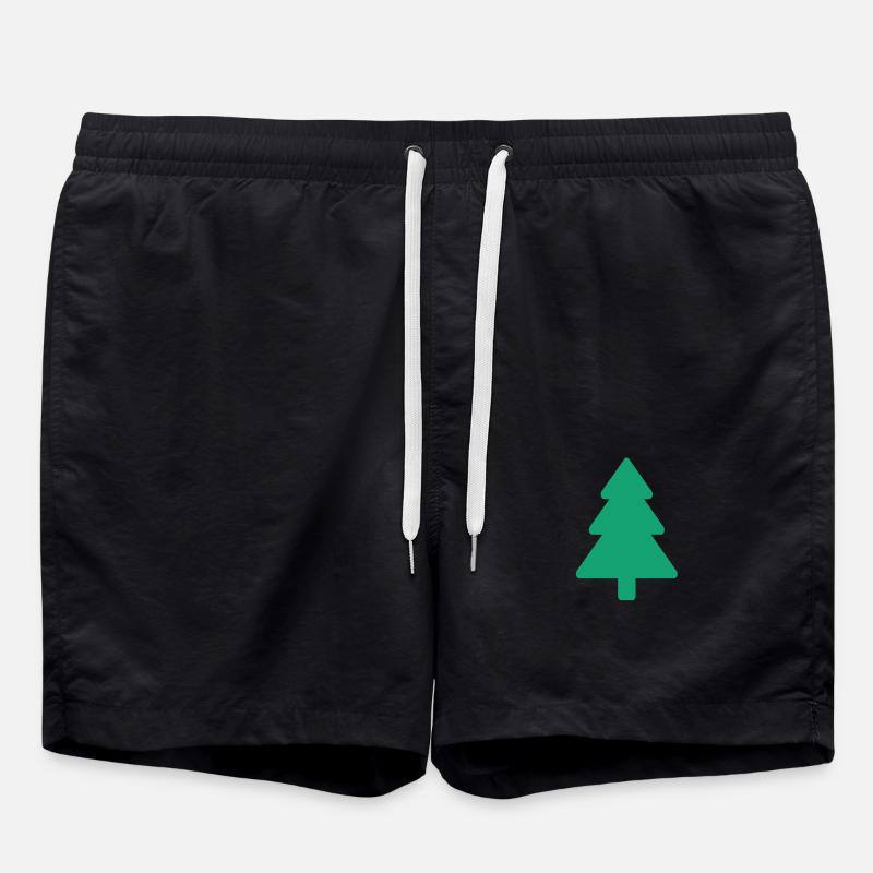 Tannenbaum - Badeshorts - Schwarz