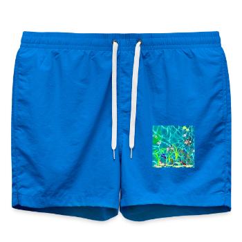 Tropischer Fischtank - Badeshorts - Cobalt blue - Vorne