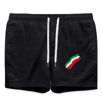 Iran - drapeau - couleurs - couleurs nationales - cadeau - Short de bain - noir - Devant - AI Model Male 185 light (185cm)
