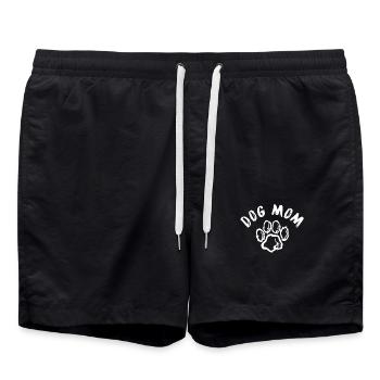 Maman de chien - Short de bain - noir - Devant - AI Model Male 185 light (185cm)