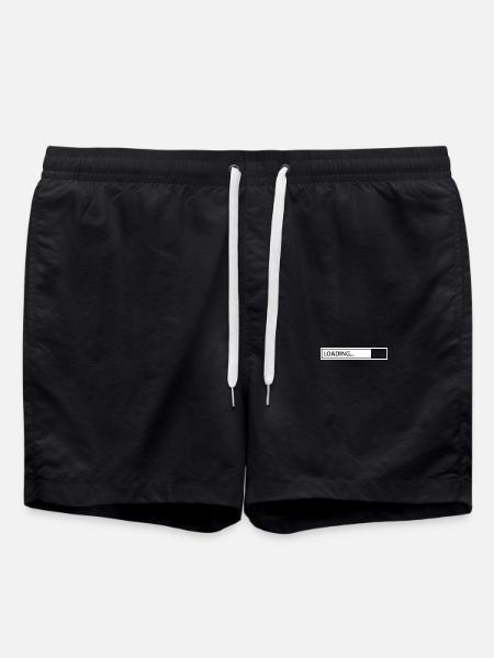 Loading bar white - Swim Trunks - black