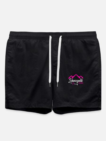 Ich Liebe Schwarzwald - Badeshorts - Schwarz