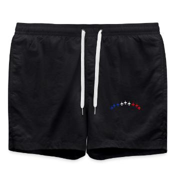Patrouille de France meeting aérien armée de l'air - Short de bain - noir - Devant - AI Model Male 185 light (185cm)