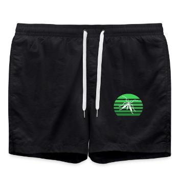 Moustique coucher de soleil - Short de bain - noir - Devant - AI Model Male 185 light (185cm)
