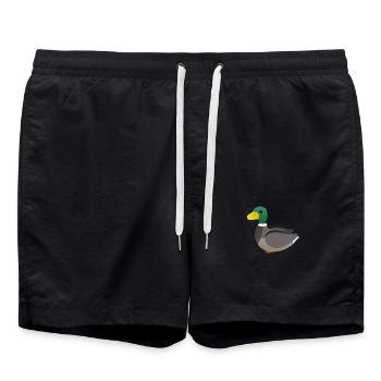 Enfants mignons de canard - Short de bain - noir - Devant - AI Model Male 185 light (185cm)