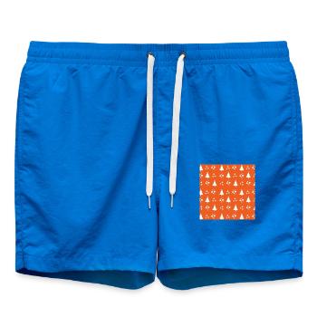 Noël Vacances d’hiver Noël Arbre et neige - Short de bain - cobalt blue - Devant