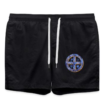 soleil croix e 112 - Short de bain - noir - Devant - AI Model Male 185 light (185cm)