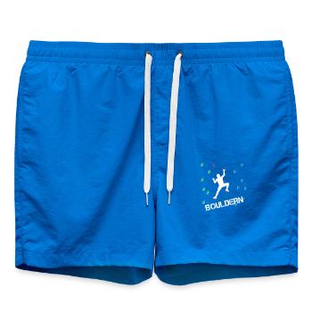 Bouldering Climbing Climbers - Swim Trunks - cobalt blue - Front