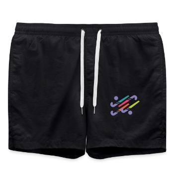 Hockey stick - Swim Trunks - black - Front - AI Model Male 185 light (185cm)